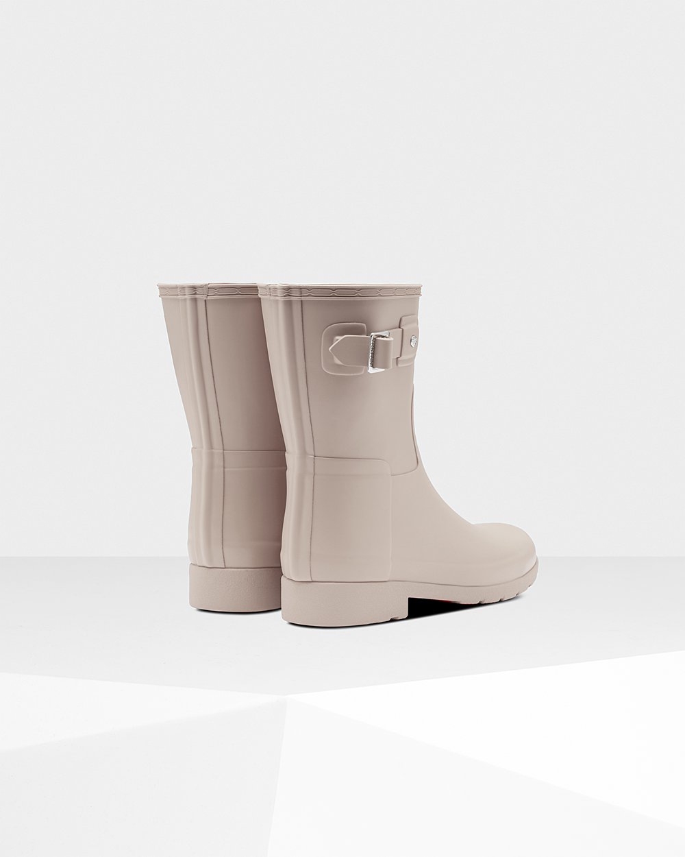 Women Hunter Refined Slim Fit | Short Rain Boots Grey | NZ-37895-LKUD